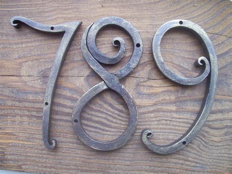 metal house number holder|Wrought Iron House Numbers .